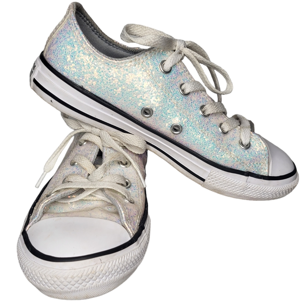 Converse Rainbow Glitter Kids Casual Sneakers